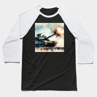 Fantasy illustration of a tank in battle Baseball T-Shirt